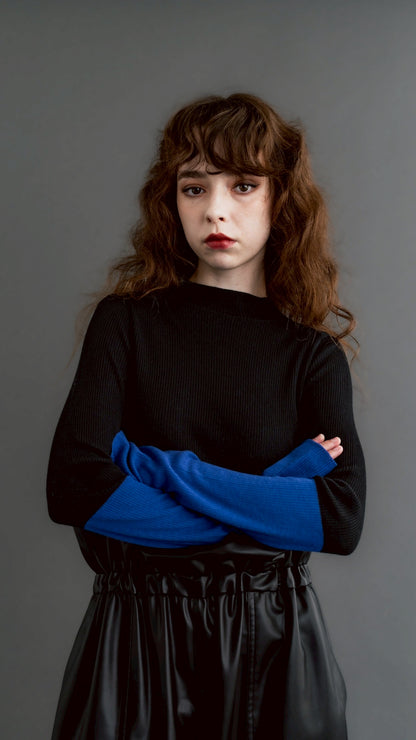 【PRE-ORDER】Accent Sleeve Knit (4color)