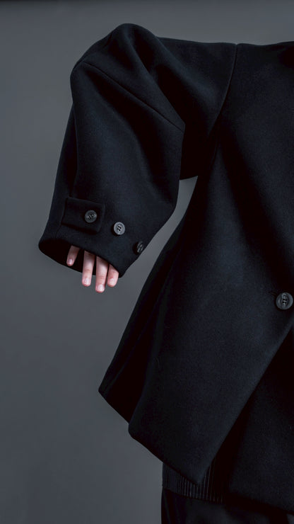 【PRE-ORDER】Balloon Sleeve Coat(BLACK)
