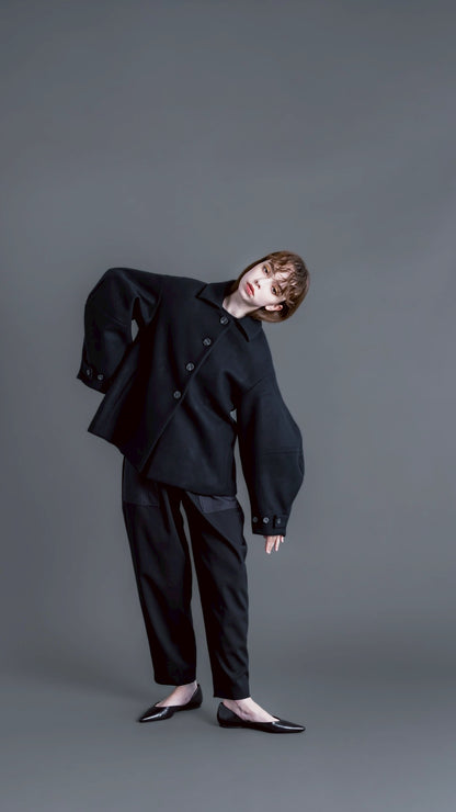 【PRE-ORDER】Balloon Sleeve Coat(BLACK)