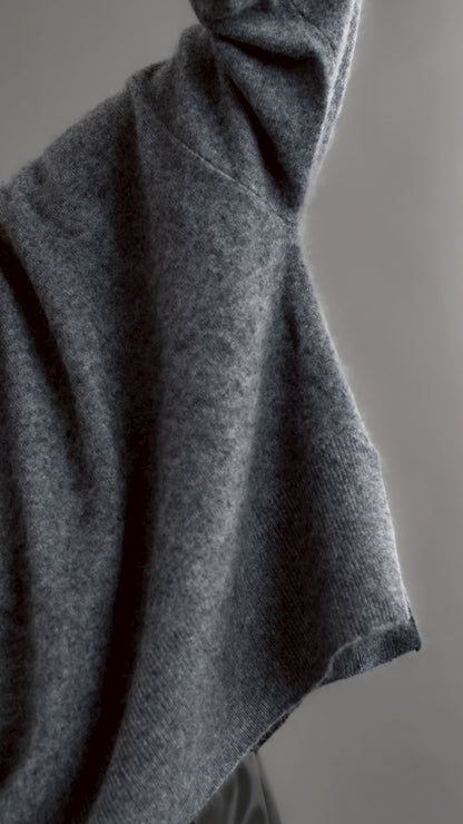 11/28発売 Cashmere silk blend knit(GRAY)