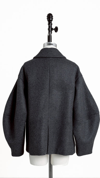 【PRE-ORDER】Balloon Sleeve Coat(GRAY)