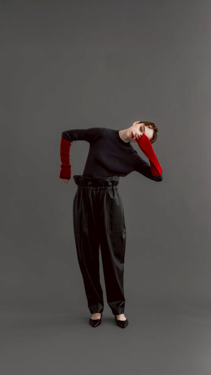 【PRE-ORDER】Petal Leather Pants(1color)