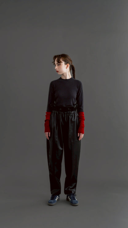 【PRE-ORDER】Petal Leather Pants(1color)