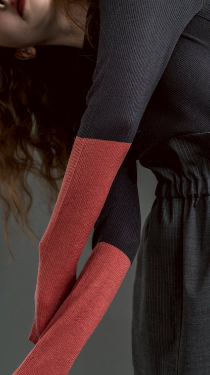 【PRE-ORDER】Accent Sleeve Knit (4color)