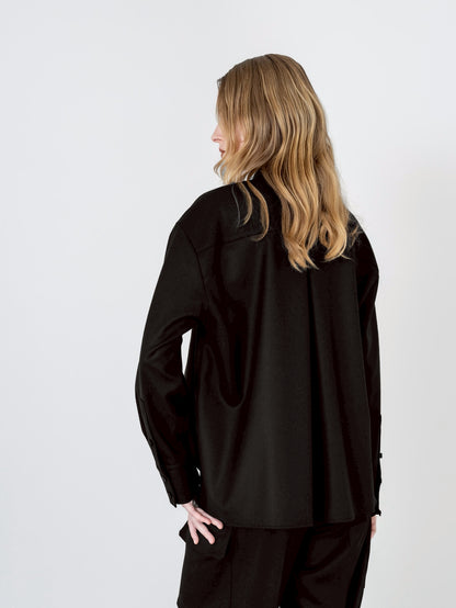 【PRE-ORDER】Wool Saxony Shirt(3color)